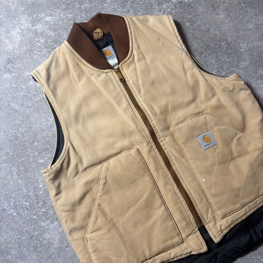 MSCZWTNB様Carhartt カーハートダックベスト ベージュ L