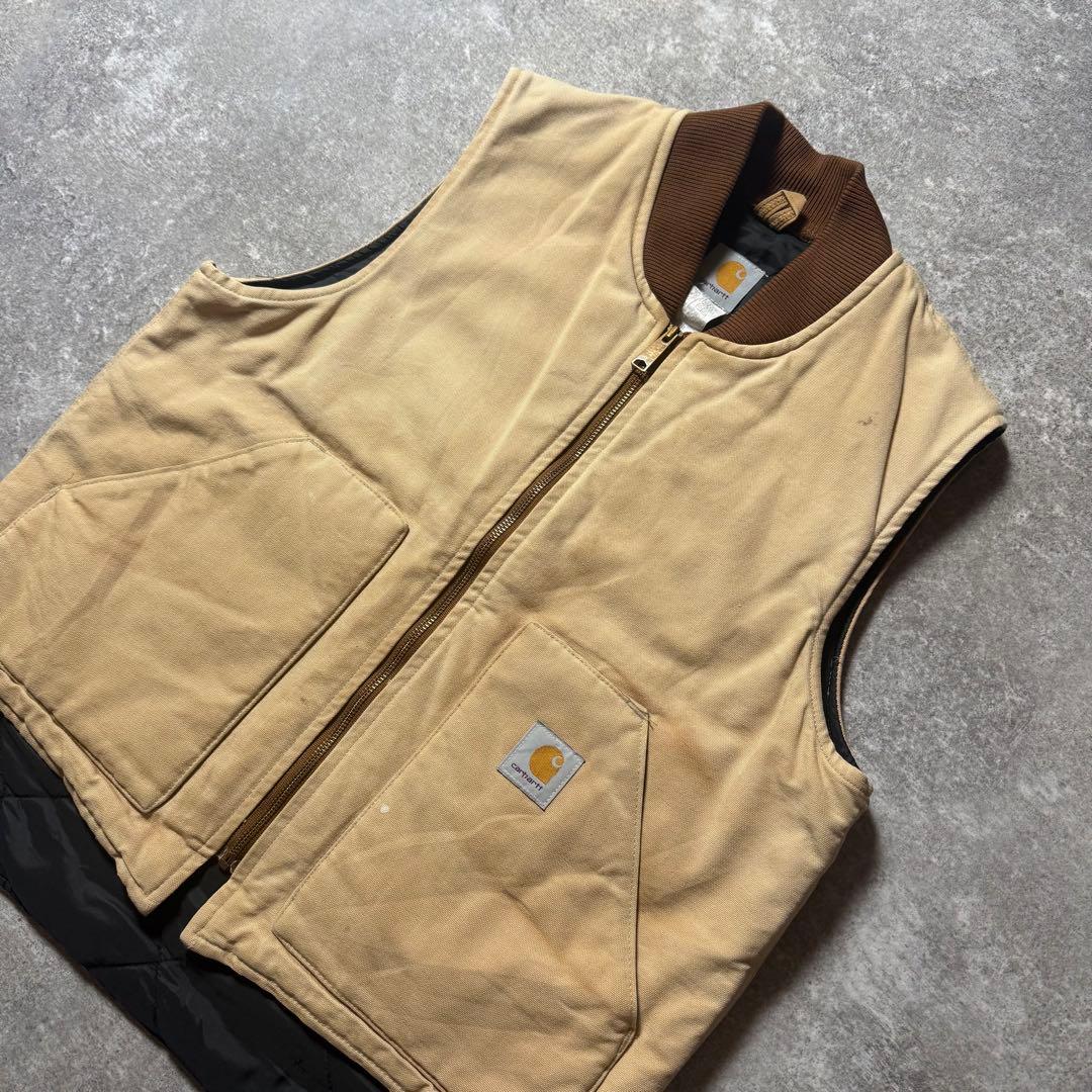MSCZWTNB様Carhartt カーハートダックベスト ベージュ L
