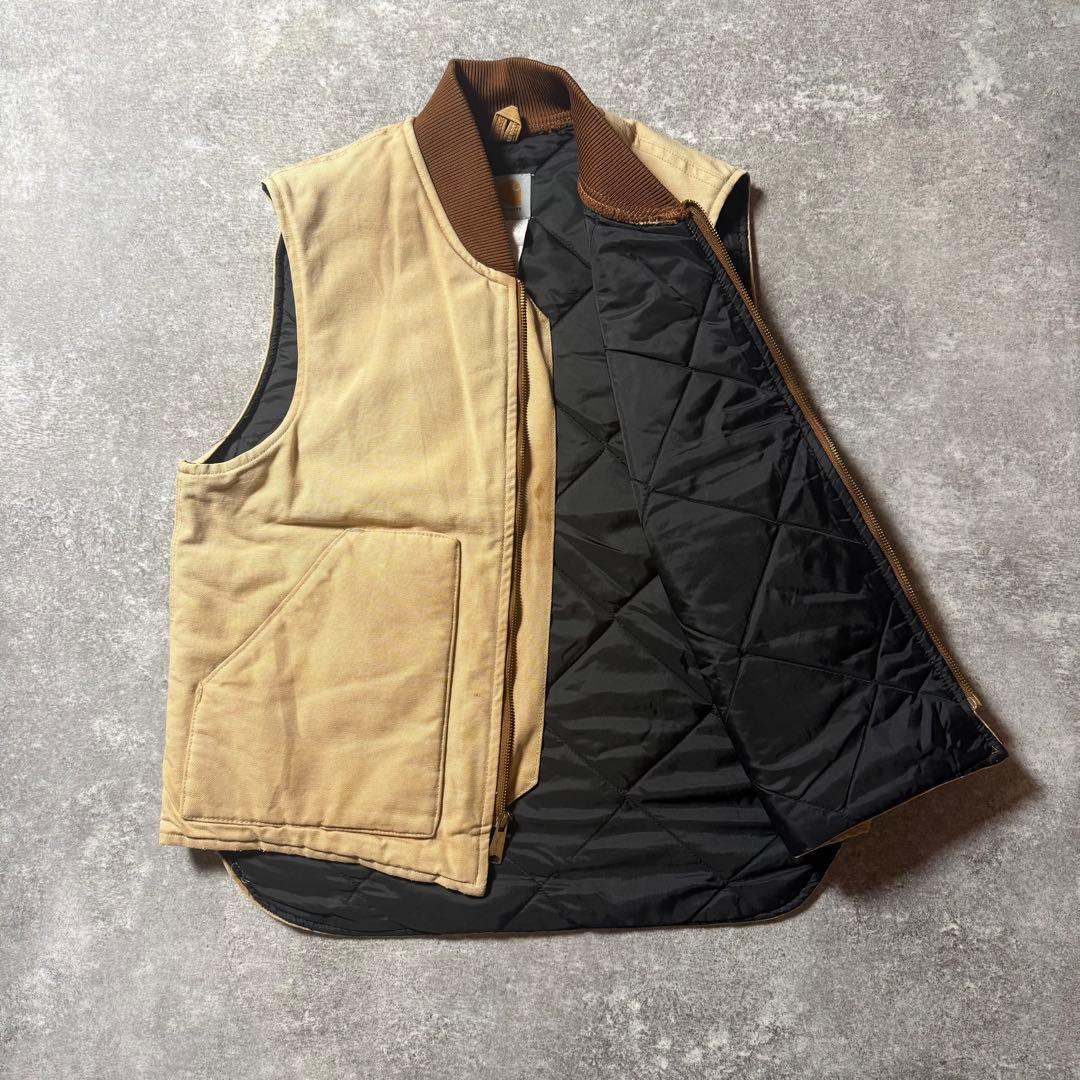 MSCZWTNB様Carhartt カーハートダックベスト ベージュ L