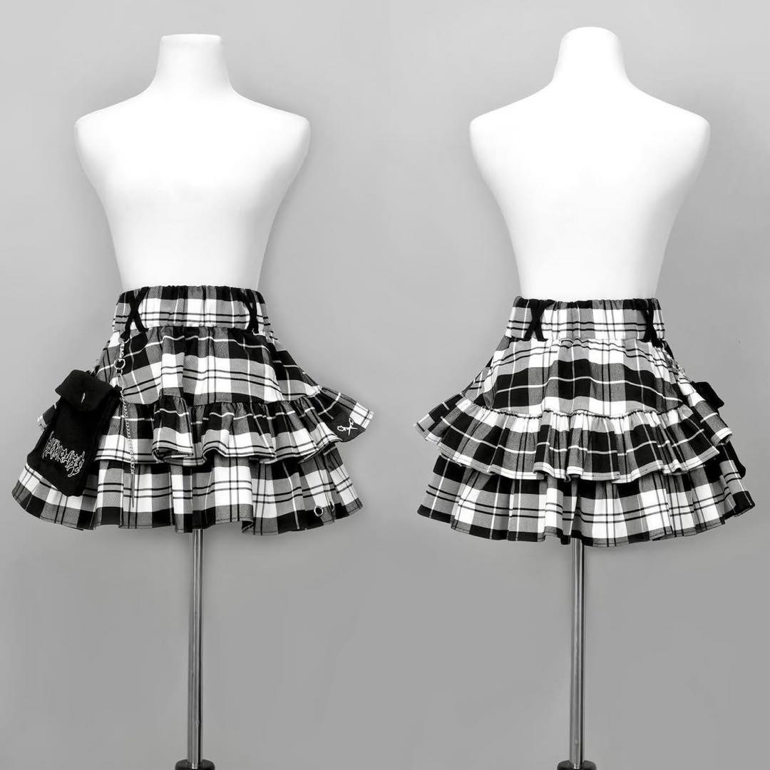 【正規品】DimMoire PUNKフリルミニスカート チェック