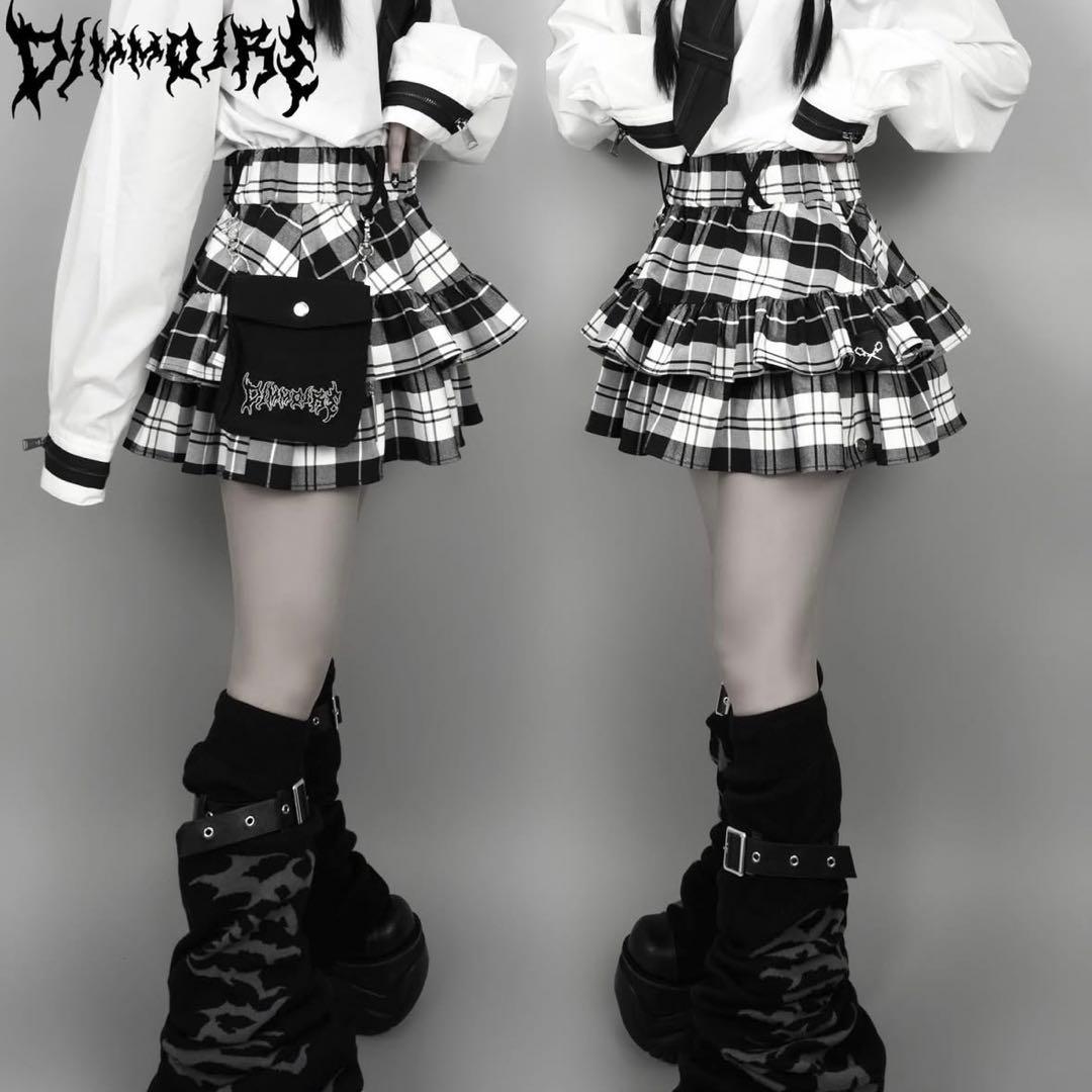 【正規品】DimMoire PUNKフリルミニスカート チェック
