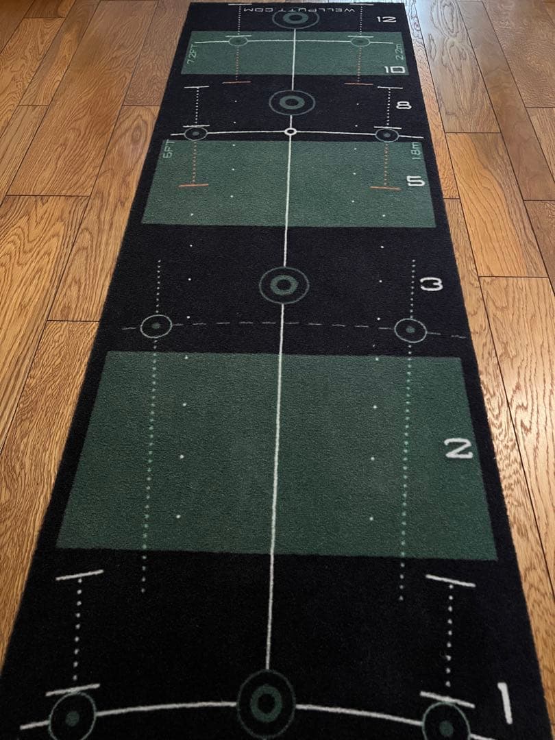WELLPUTT パター練習マット 3m Green