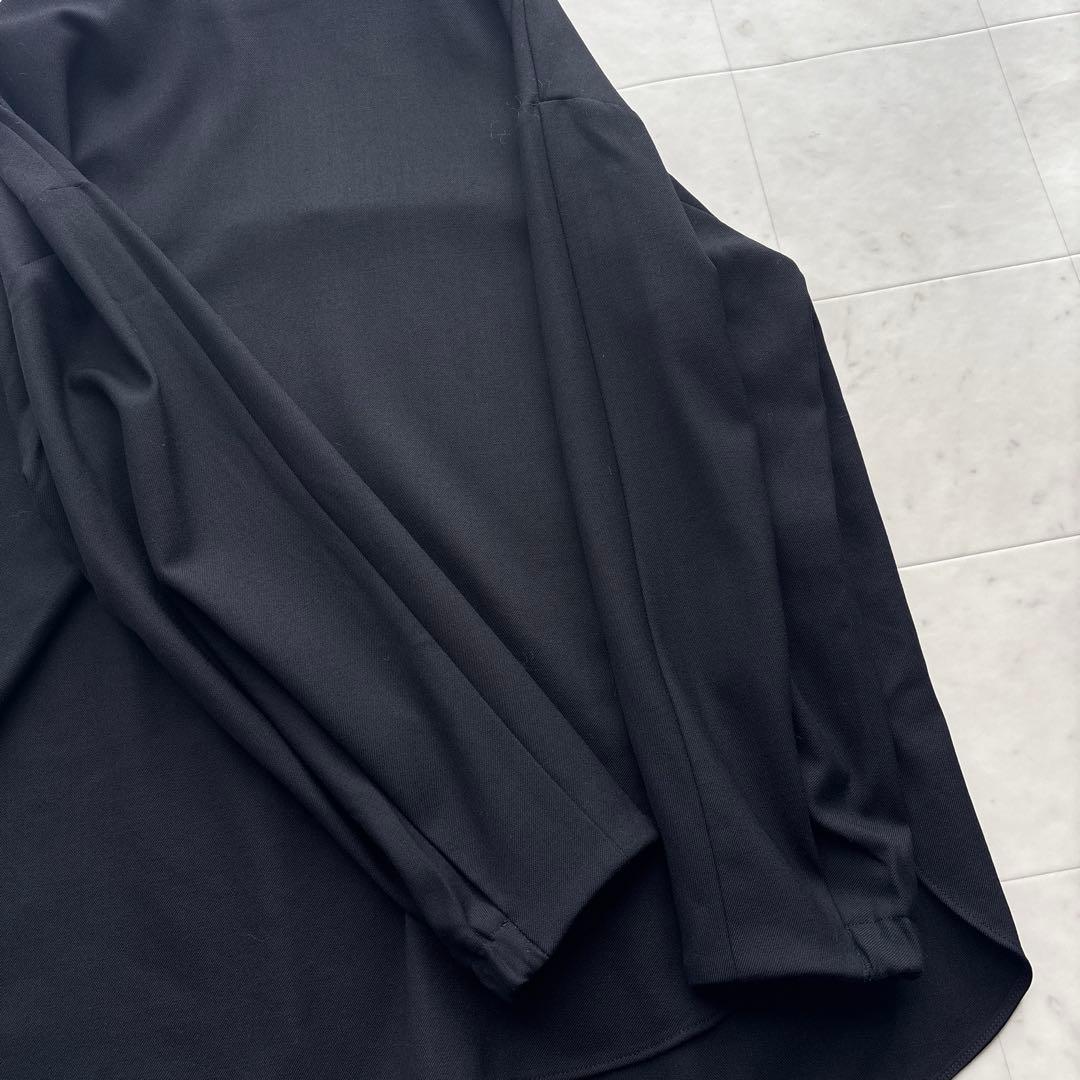 セオリーリュクス 最高級ウール NEW SAXONY プルオーバー 黒 ブラック