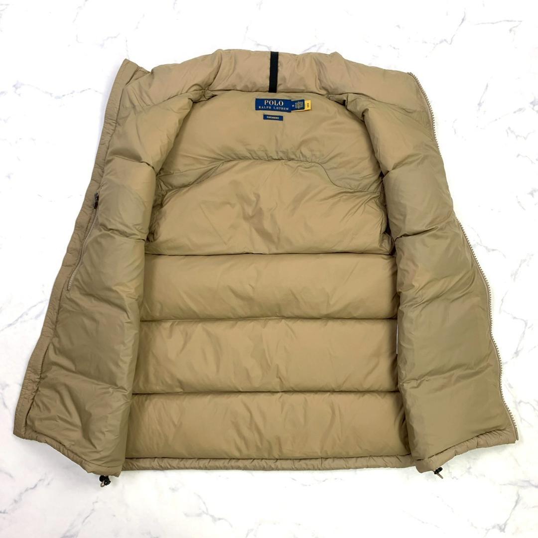 美品★現行QRタグ ポロラルフローレン ダウン ベスト ベージュ M　D762