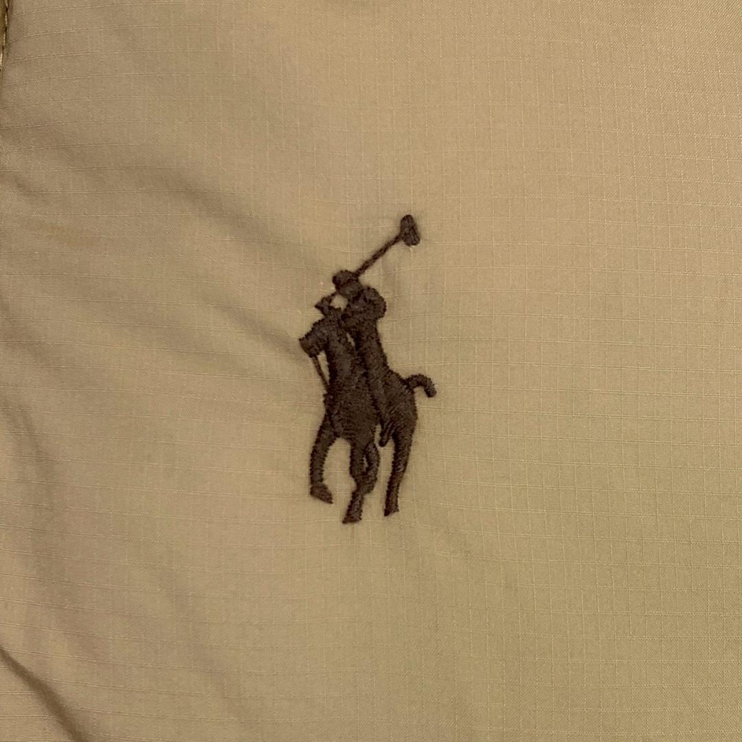 美品★現行QRタグ ポロラルフローレン ダウン ベスト ベージュ M　D762