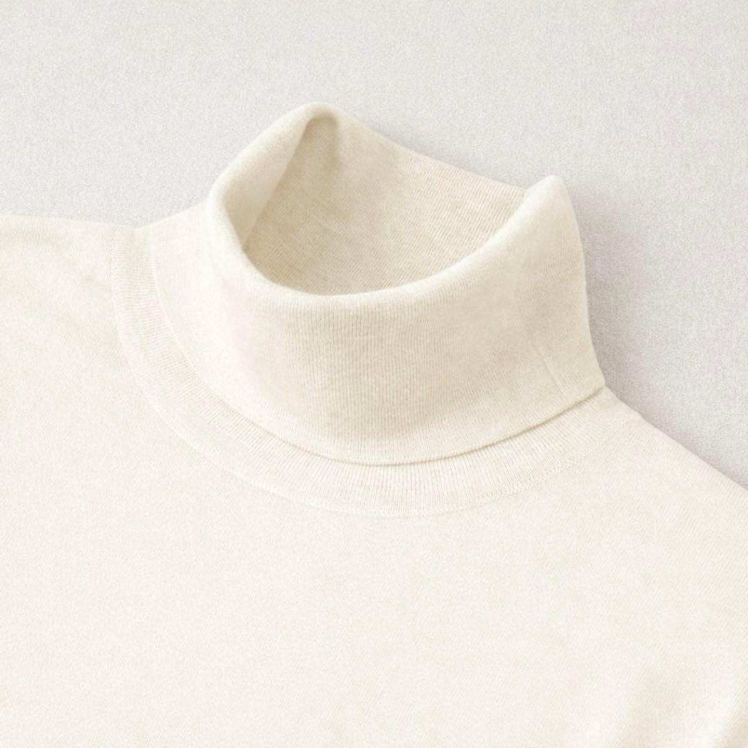 定価1.9万GIM メンズ タートルネックニット LL スーパー140s 日本製