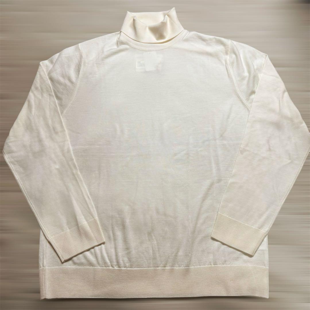 定価1.9万GIM メンズ タートルネックニット LL スーパー140s 日本製
