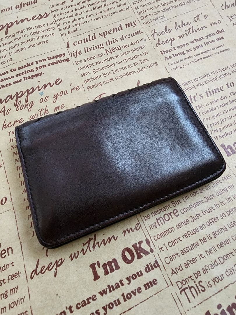 とても 綺麗 ボッテガヴェネタ　編み込み　名刺入れ　カードケース