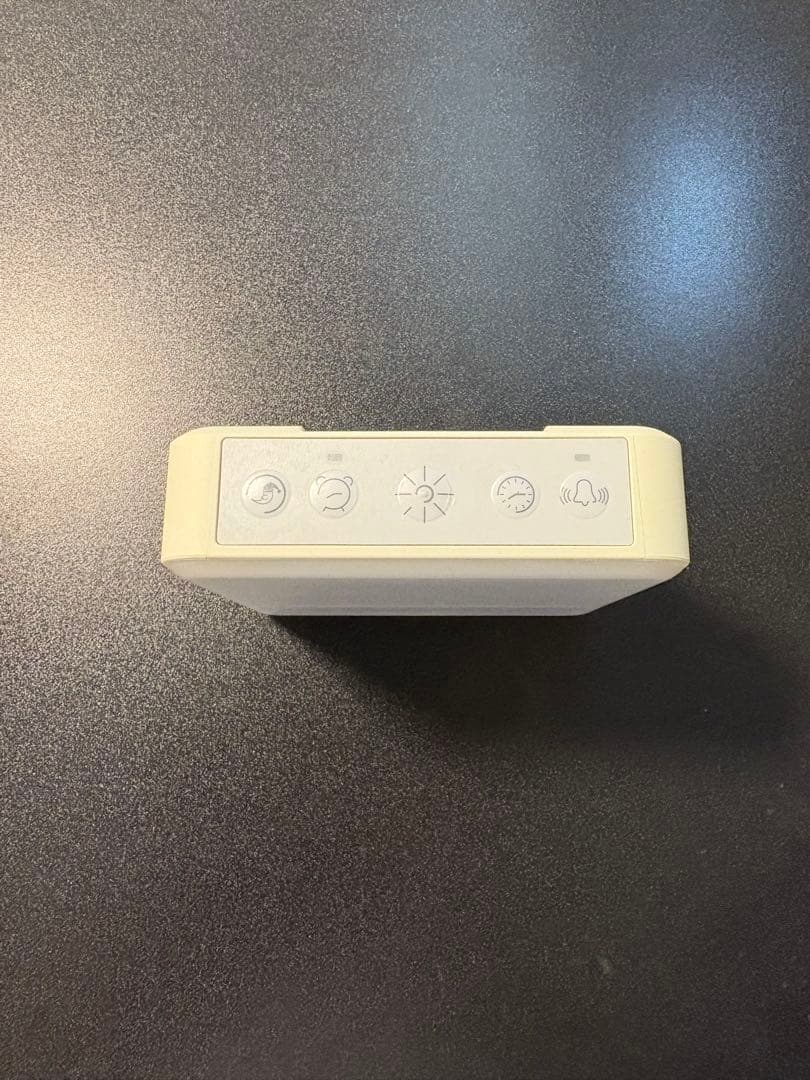 moonmoon デジタル時計 ホワイト ACアダプター付き