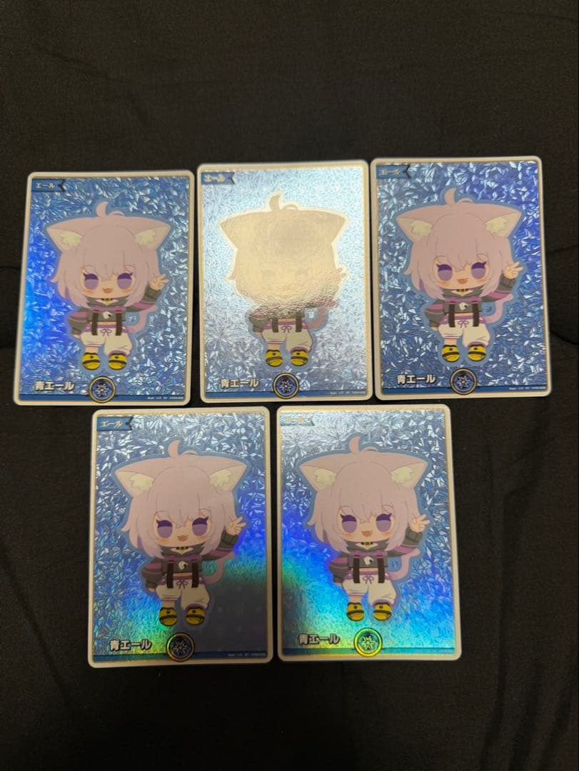 ホロライブ ホロカ 猫又おかゆ エールカード 青エール 5枚
