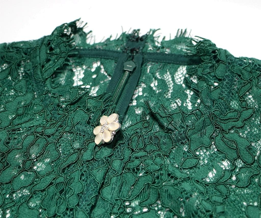 桃*子様 セルフポートレイト ティアード ワンピース プリーツ レース UK8