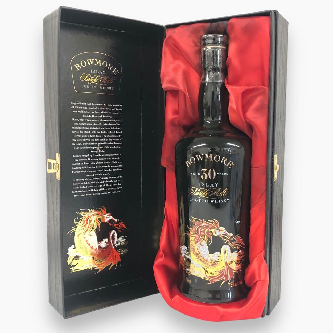 大*本様 ボウモア30年 セラミックドラゴン 43度 750ml 箱付き 液漏れ