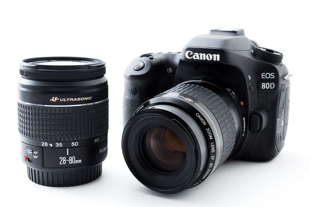 Canon EOS 80D標準&望遠レンズセットEF28-80/EF80-200