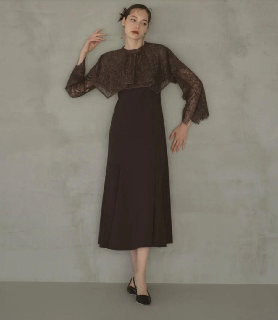 ANDRESD/niana ケープドレス 結婚式 ロングワンピース オケージョン