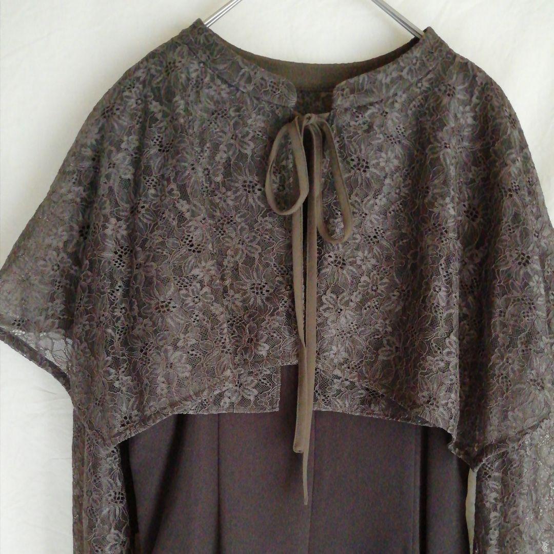 ANDRESD/niana ケープドレス 結婚式 ロングワンピース オケージョン