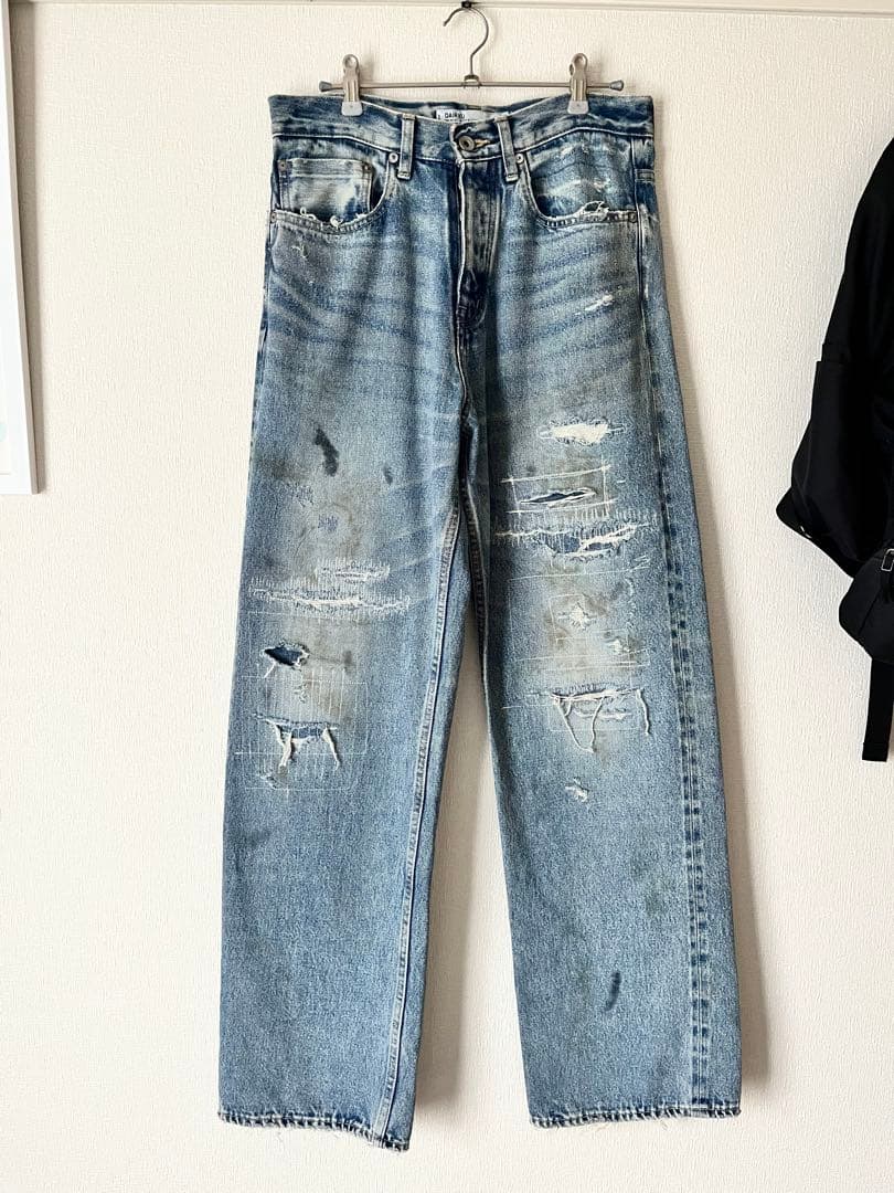 シ*ン様 【希少】定価82500 dairiku 22aw ダメージ ストレート