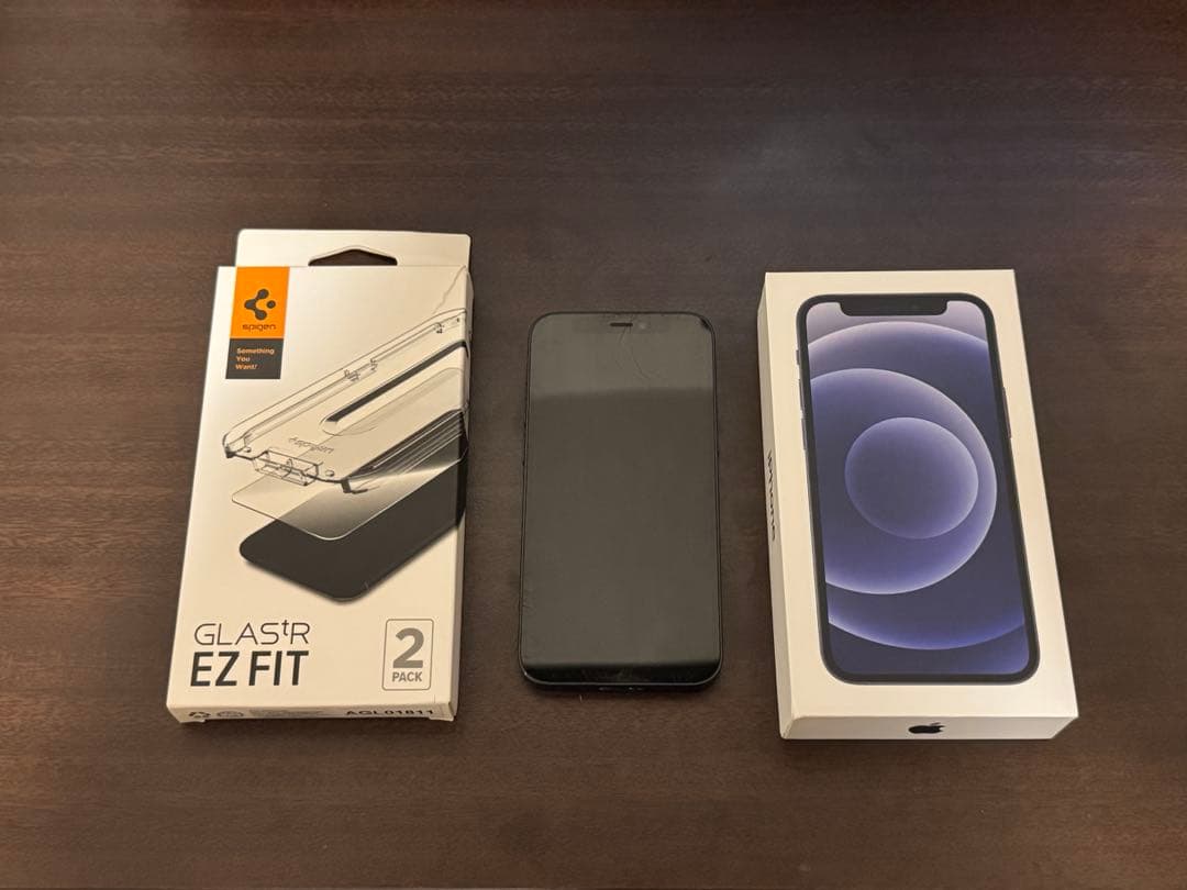 iPhone 12mini ブラック 画面に傷あり