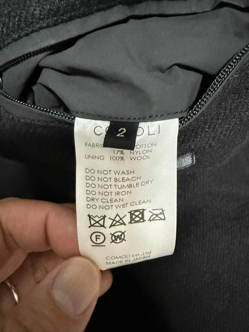 comoli 24aw コーチジャケット コットンナイロン　サイズ2