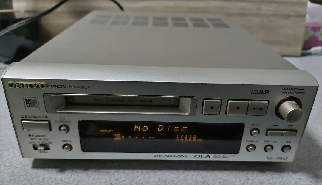 ONKYO MD-105AX MDレコーダーMDLP対応動作品