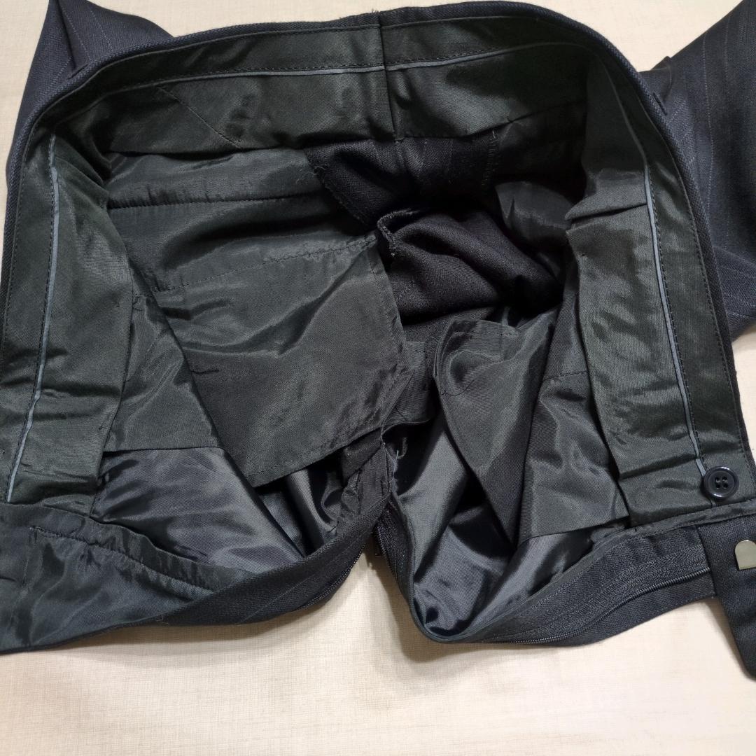 ✨美品✨イヴサンローラン ダブルスーツ セットアップ 黒 ストライプ 万能 式典