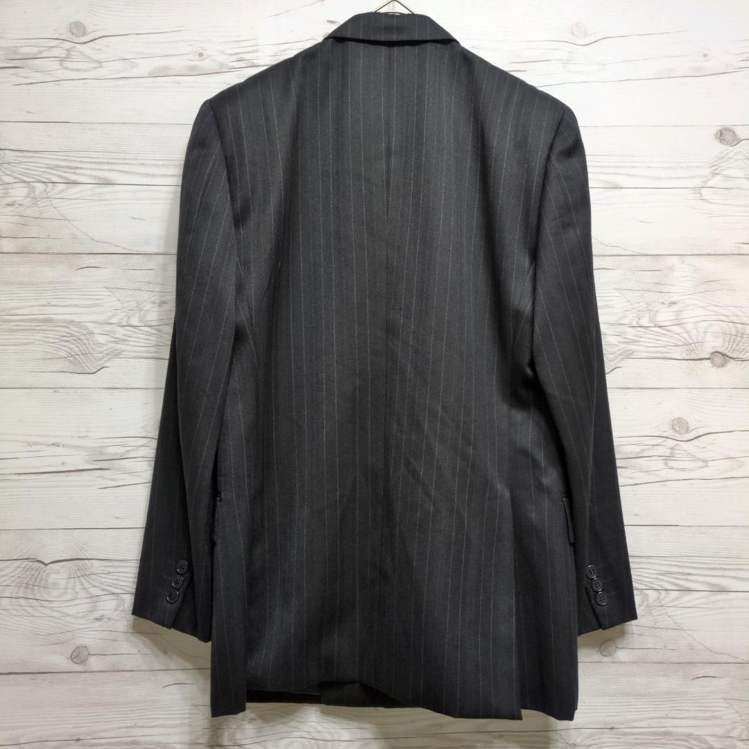 ✨美品✨イヴサンローラン ダブルスーツ セットアップ 黒 ストライプ 万能 式典