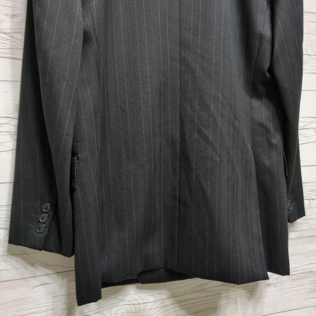✨美品✨イヴサンローラン ダブルスーツ セットアップ 黒 ストライプ 万能 式典