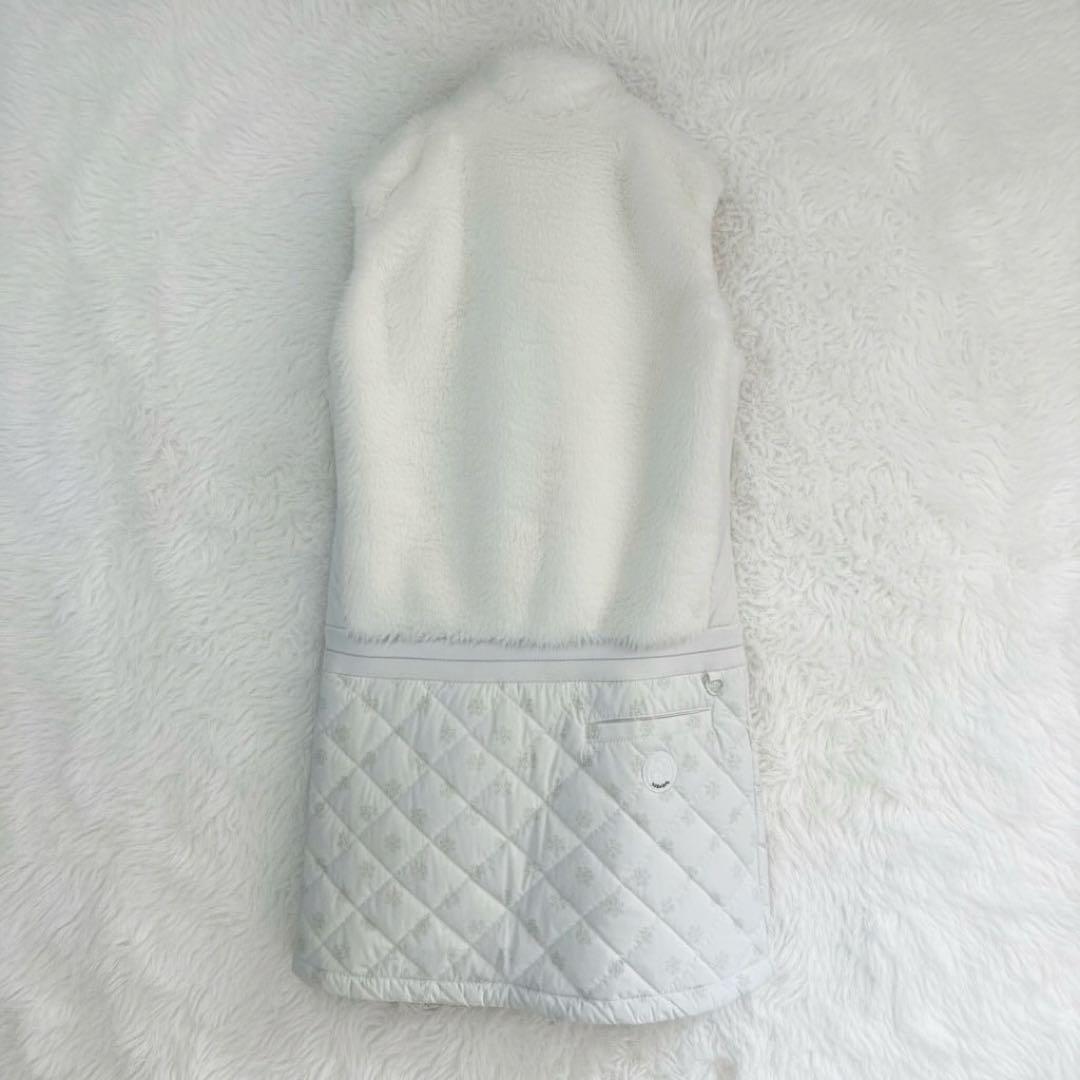 【23区ゴルフ￼美品】防寒上品上質￼ワンピース 撥水 蓄熱 暖か M-Lサイズ￼