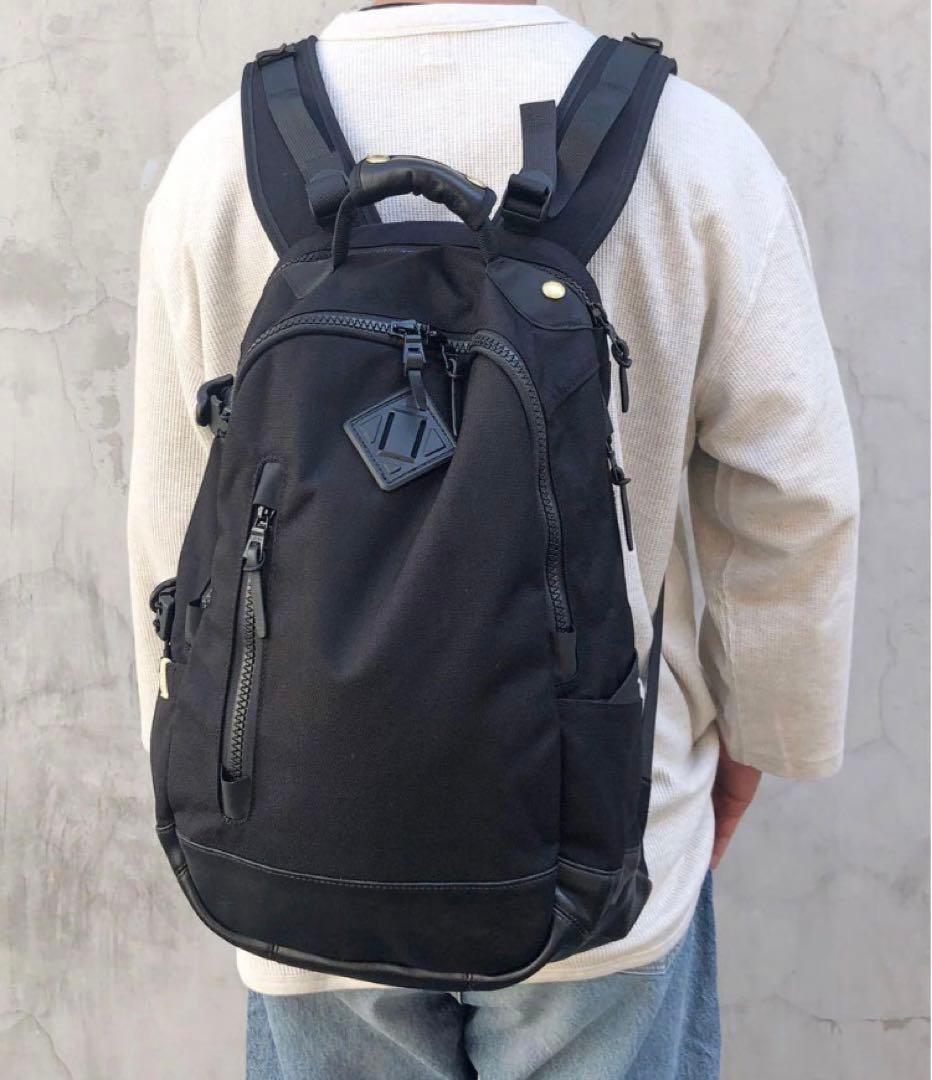 21日まで値下げ　VISVIM CORDURA20Lレザーバックパック 黒
