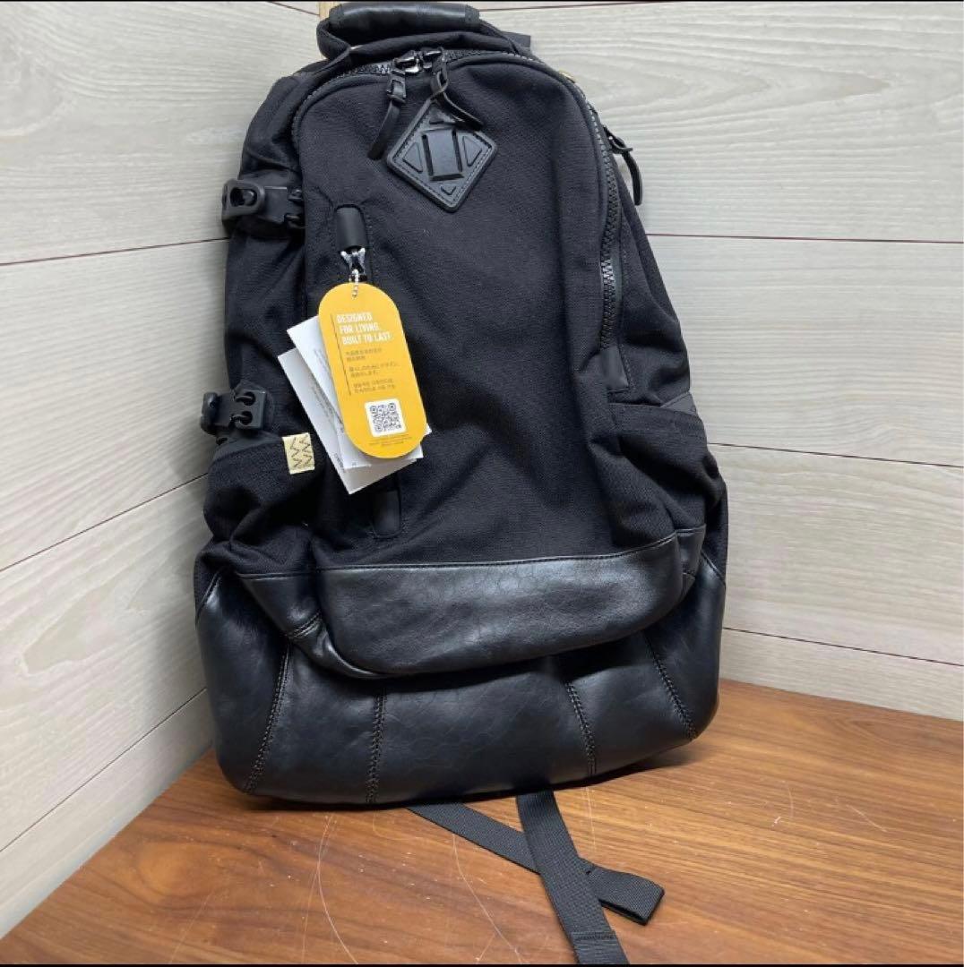 21日まで値下げ　VISVIM CORDURA20Lレザーバックパック 黒