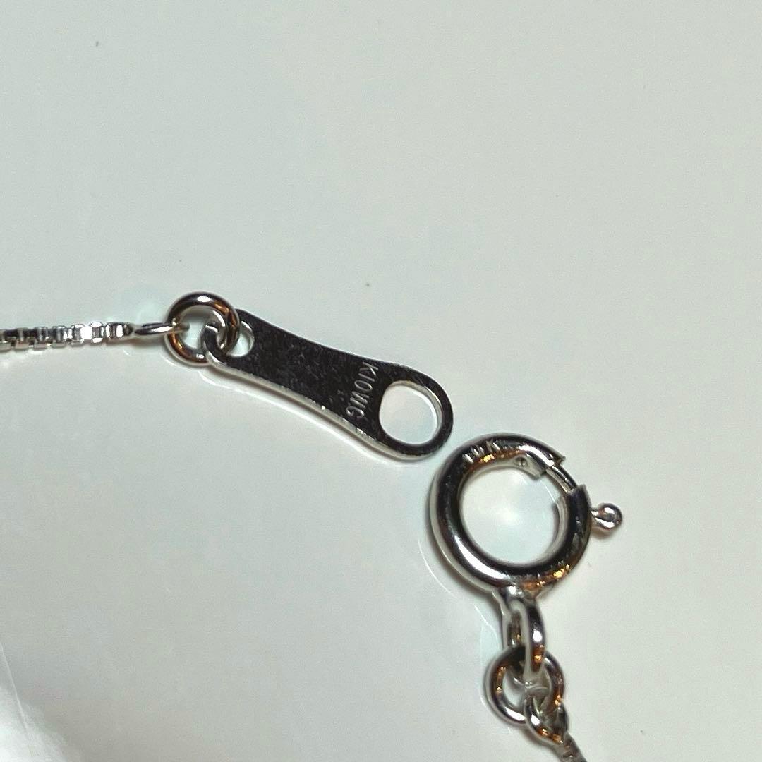 K10WG クロス ダイヤモンド ネックレス0.07CT