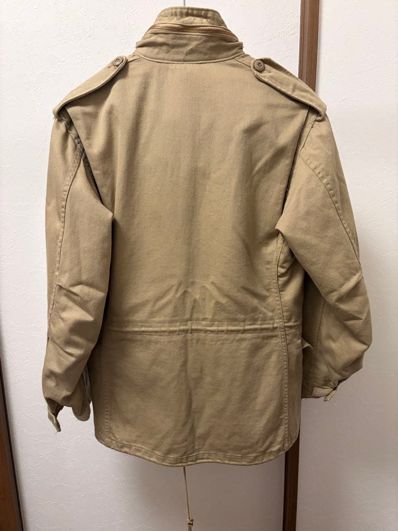 【美品】米国製 ALPHA m65 フィールドジャケット ベージュ 80s