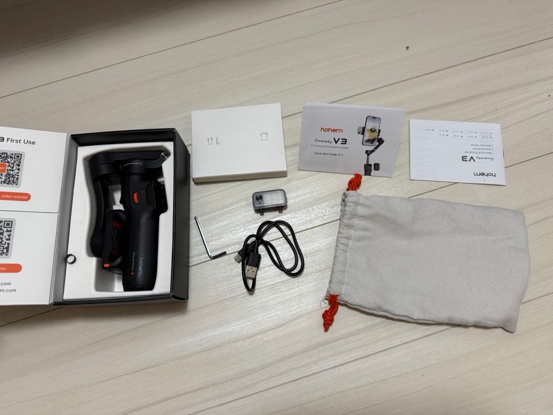 hohem V3 スマホジンバル 3軸ポータブルスタビライザー