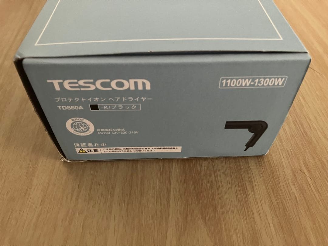 tescom テスコム　プロテクトイオン　ヘア　ドライヤー　td860a-k