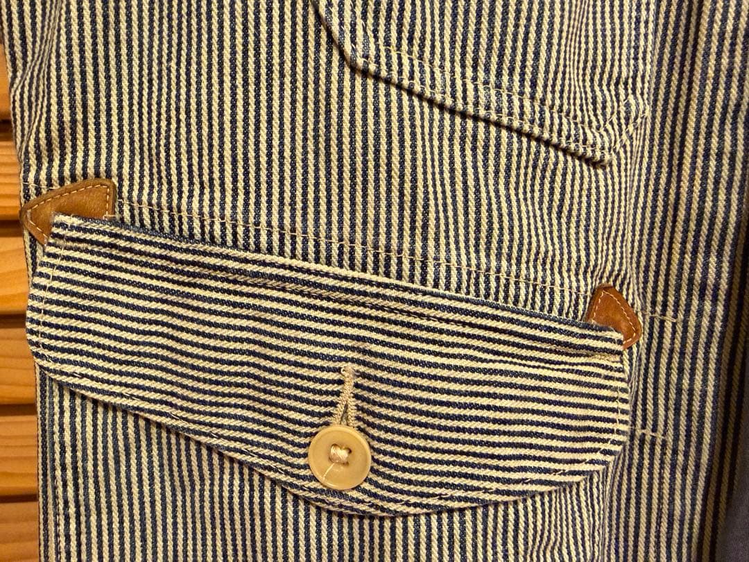 【美品】RRL ヒッコリー柄ベスト　サイズS