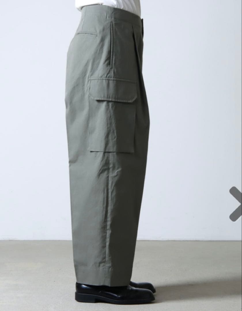 パンツ blurhms 3 Washed Gabardine Super Wide