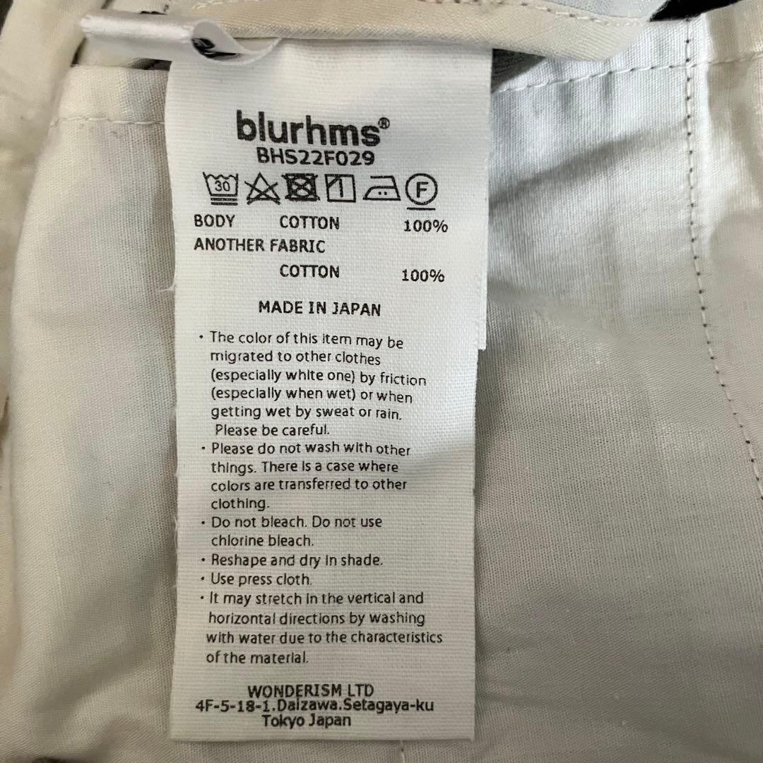 パンツ blurhms 3 Washed Gabardine Super Wide