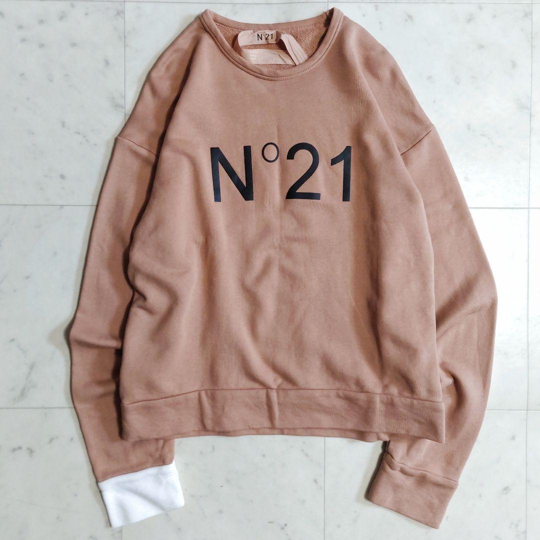 美品♪ サイズ42・LL N°21 ヌメロヴェントゥーノ ビッグロゴ スウェット