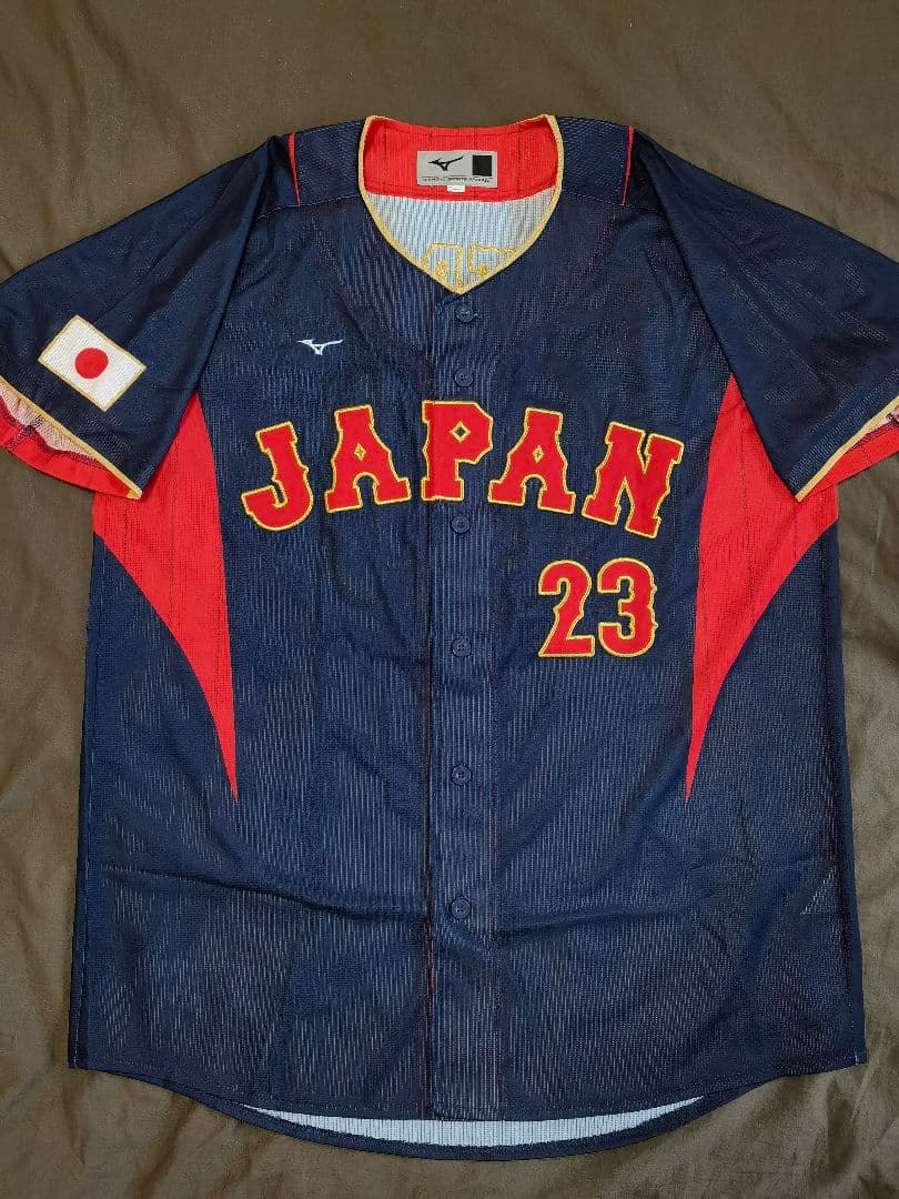 WBC 2023 侍ジャパン 23 ヌートバー 刺繍レプリカユニホーム Oサイズ