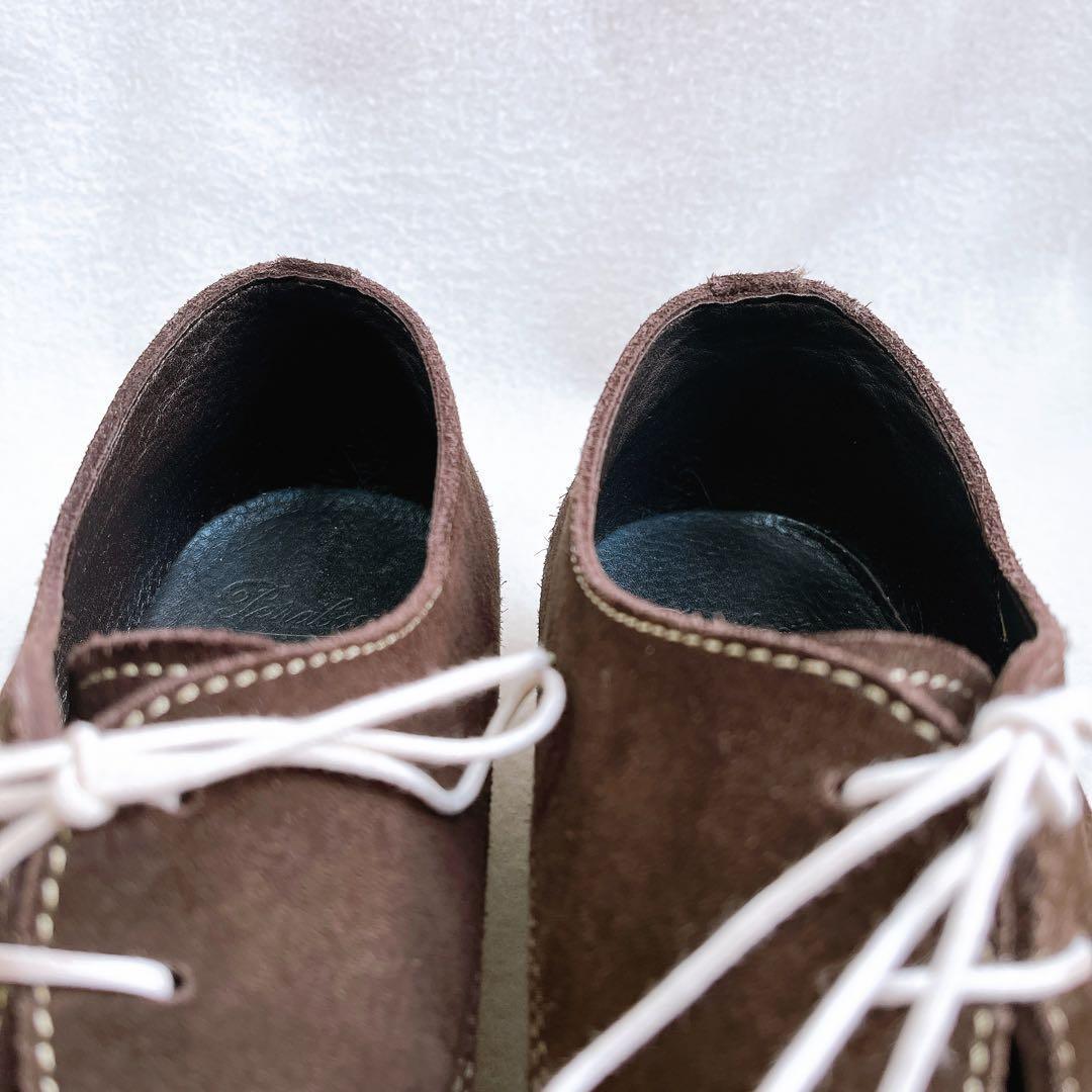 美品 パラブーツ アローズ別注 サナリースエード プレーントゥ ブラウン