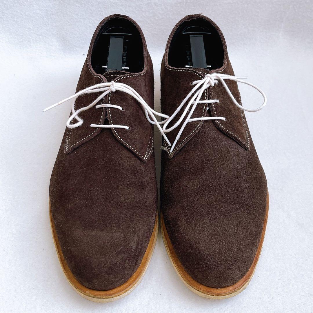 美品 パラブーツ アローズ別注 サナリースエード プレーントゥ ブラウン