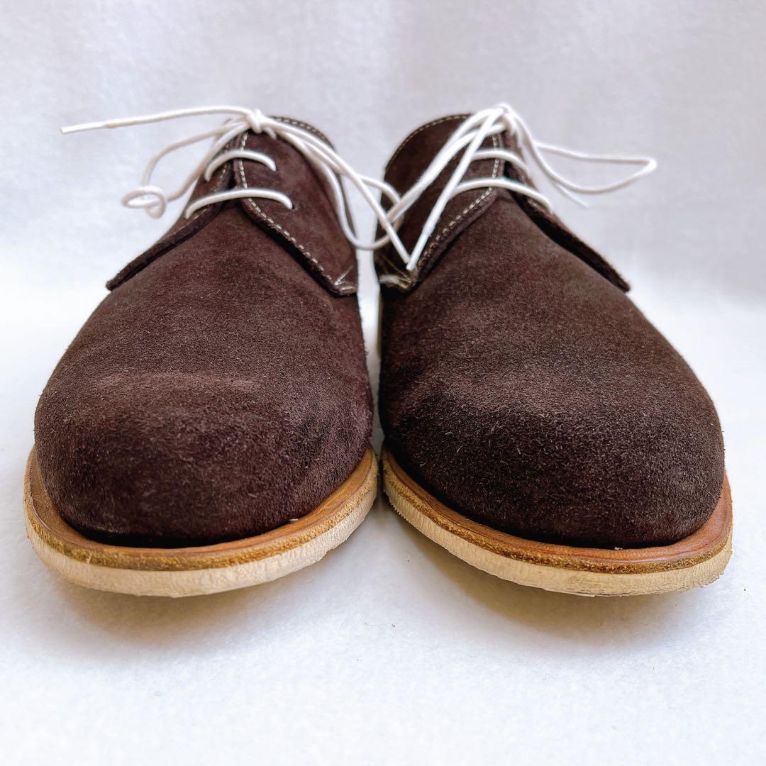 美品 パラブーツ アローズ別注 サナリースエード プレーントゥ ブラウン