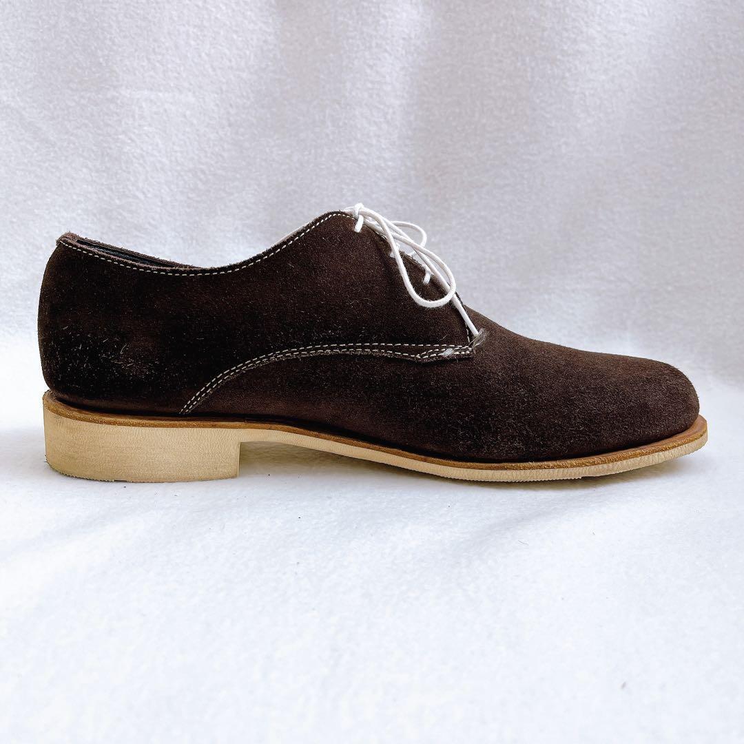 美品 パラブーツ アローズ別注 サナリースエード プレーントゥ ブラウン