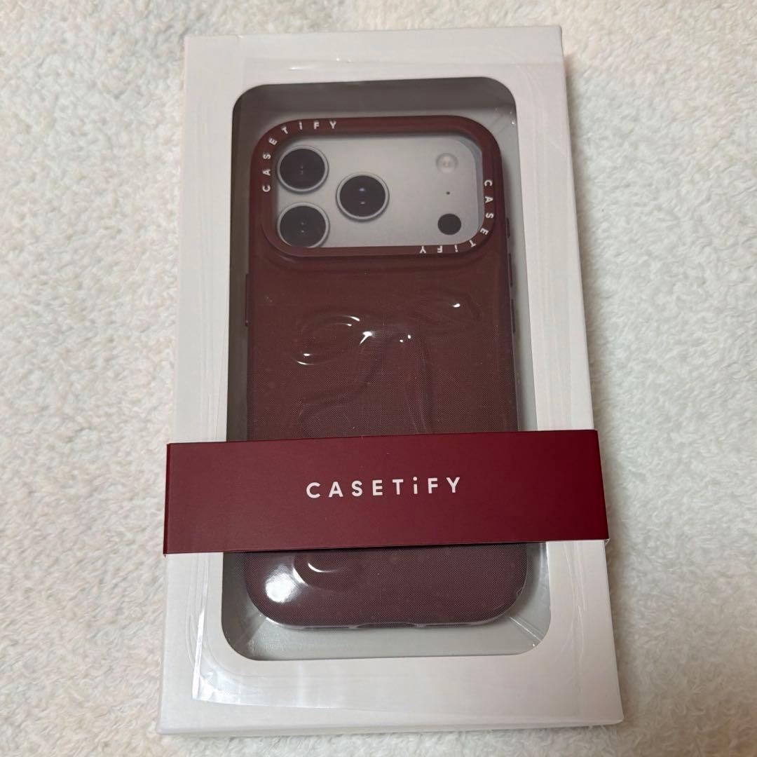 CASETiFY iPhone17Pro ピローケース ルビー レッド