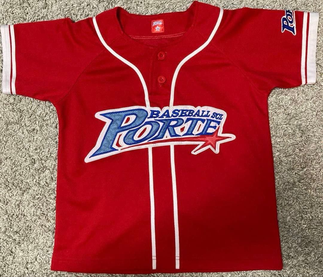 マリROSE野球ユニホームPORTE ジャケット付き　130cm