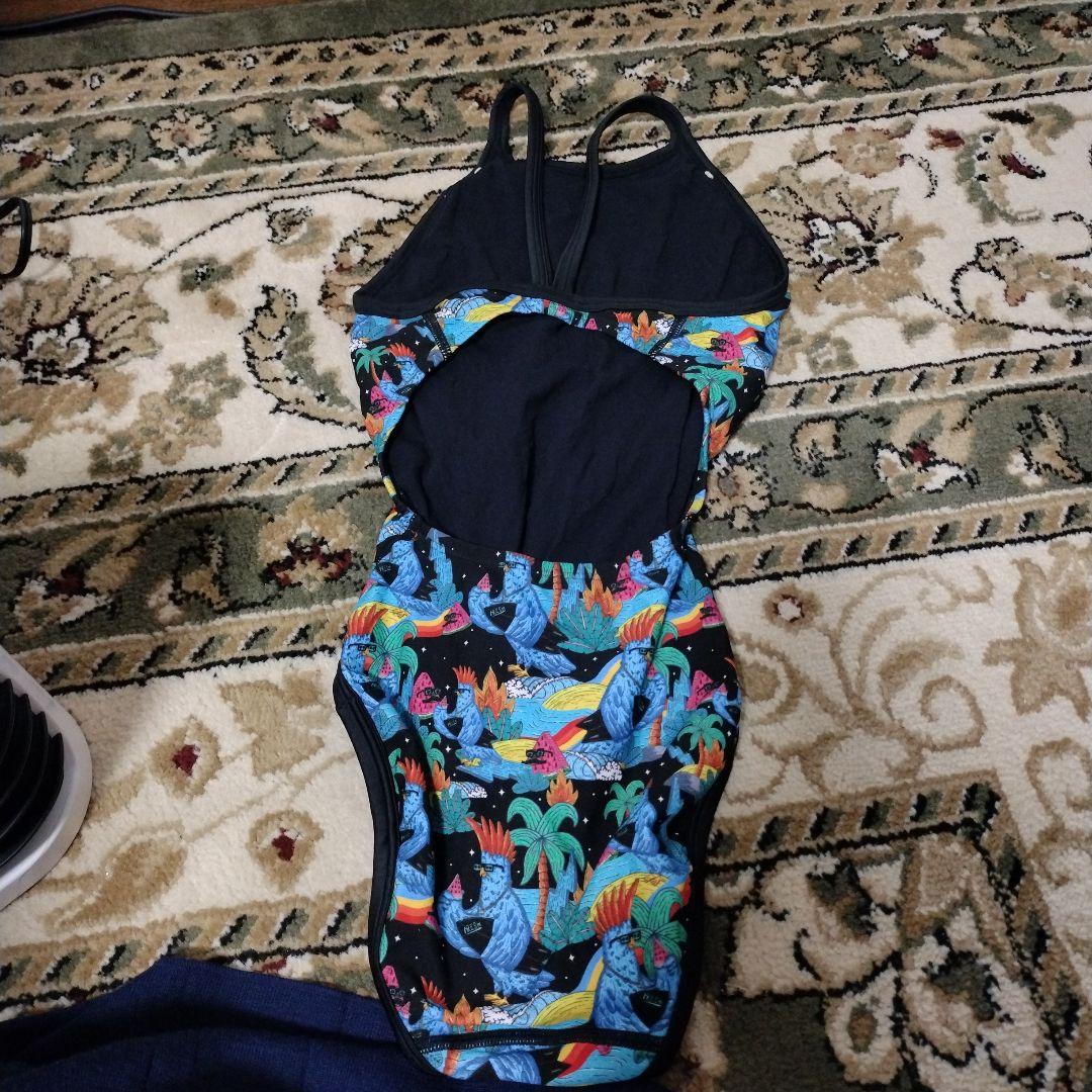 モルガとのコラボ　speedo ロゴなしトロピカル柄 ワンピース水着