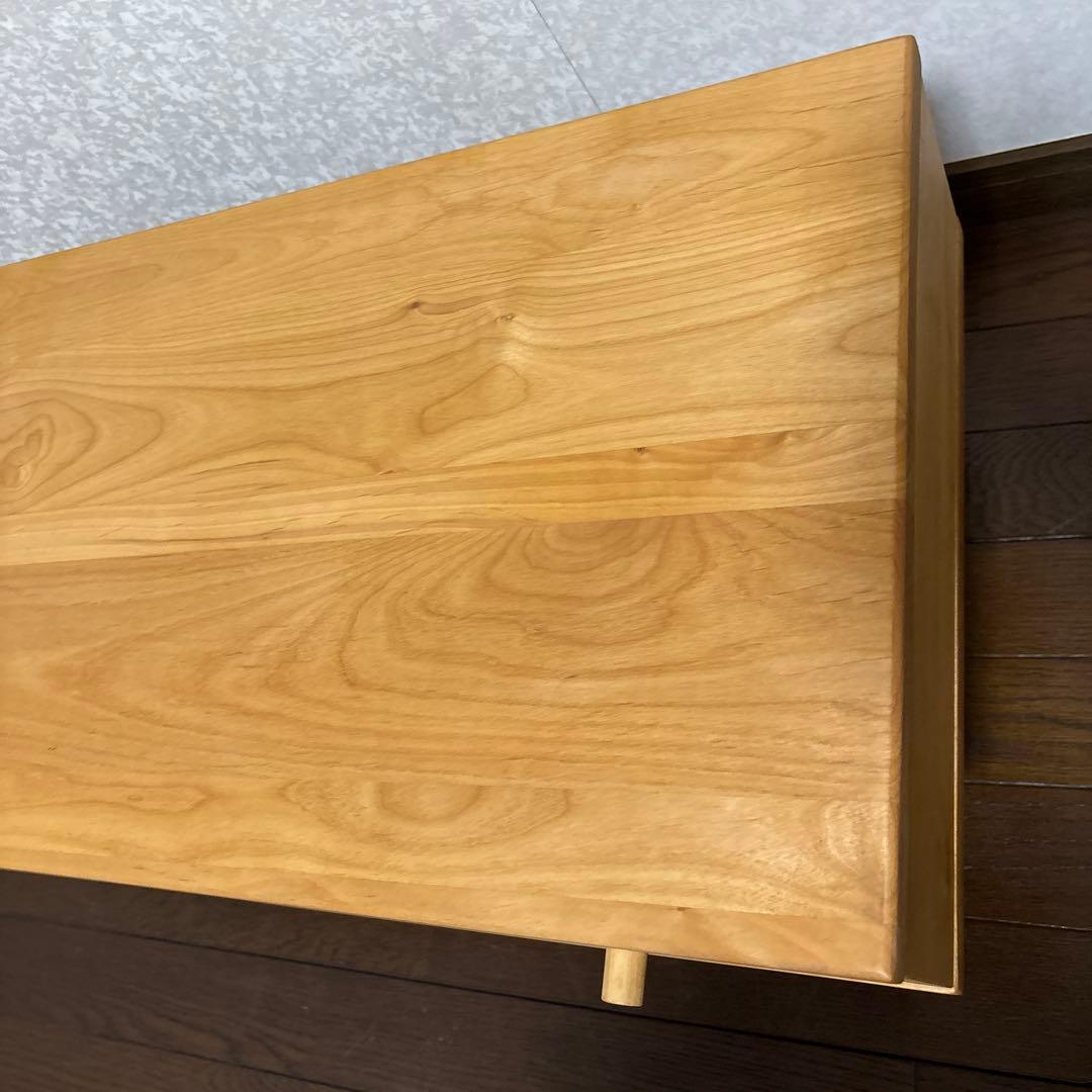 【美品】ベルメゾン 天然木 テレビラック テレビボード アルダー材