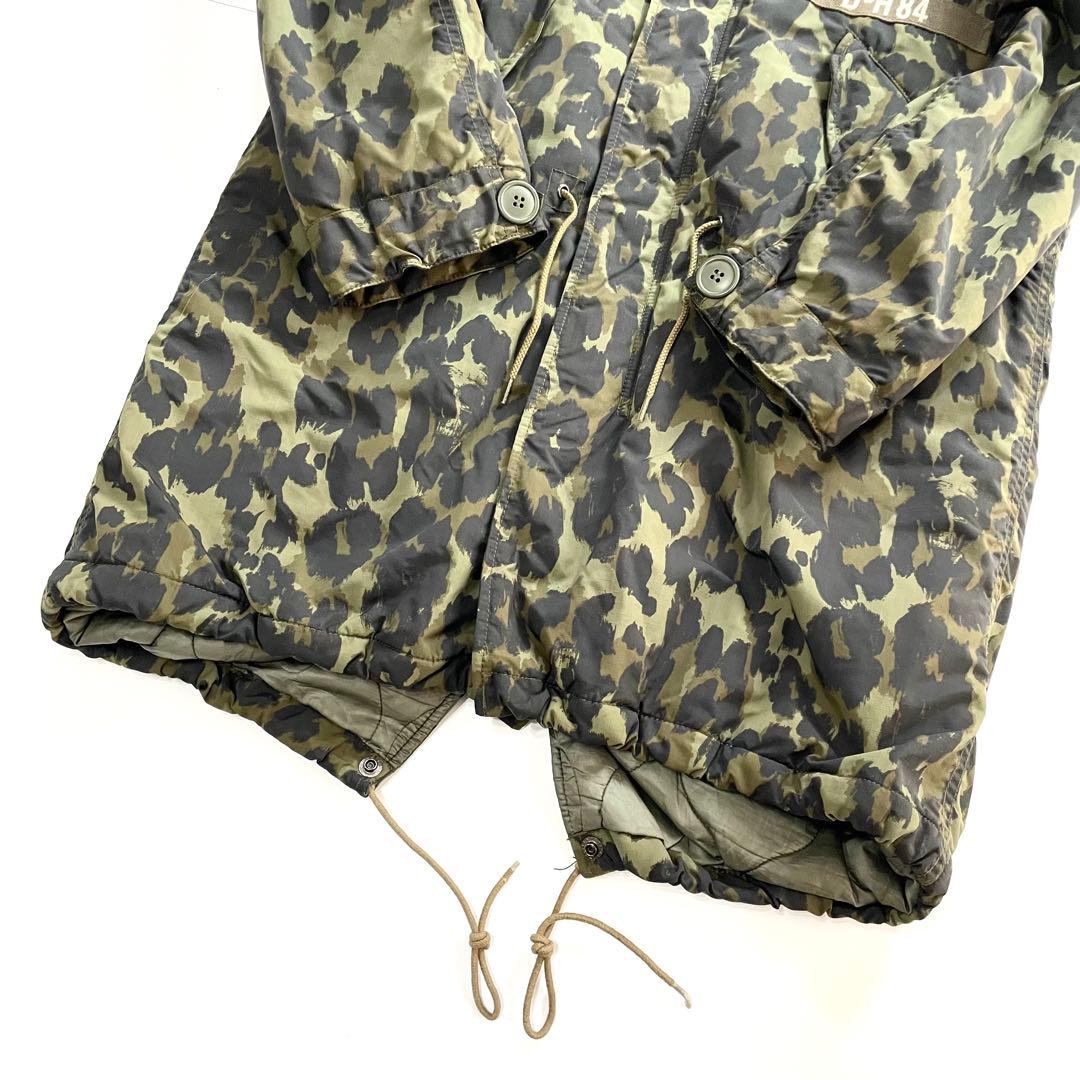 極美品 ヒステリックグラマー ファー付き モッズコート ガール 迷彩 XL相当
