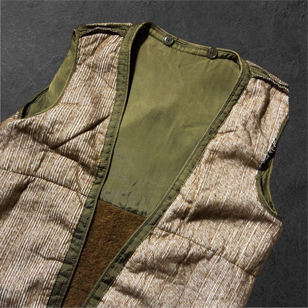 イタリア軍 ボアライナーベスト グランパコア カーキ 茶