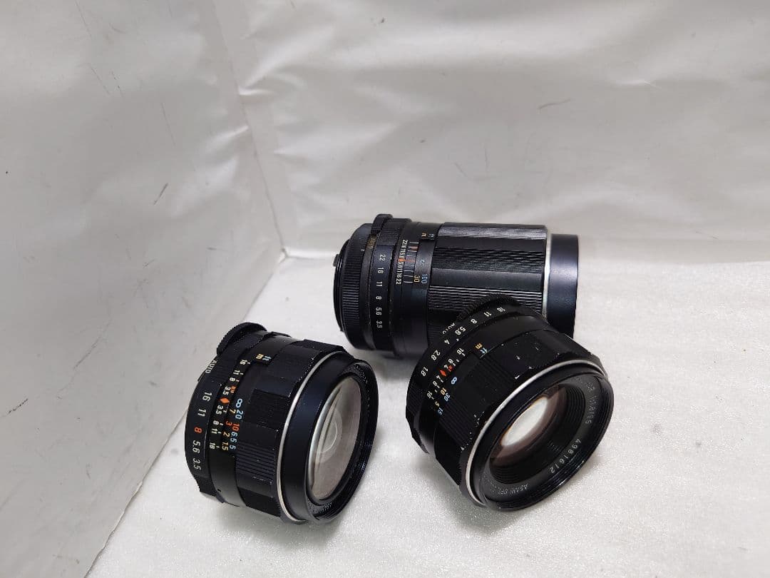 美品！3点★Pentax S M TAKUMAR 28 55 135mm M42
