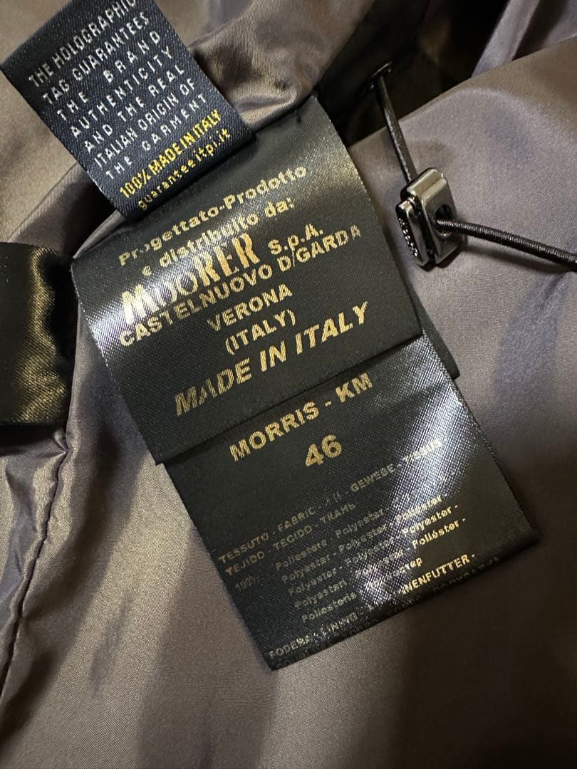 MOORER ムーレー MORRIS-KM 46 NERO ブラック ダウン